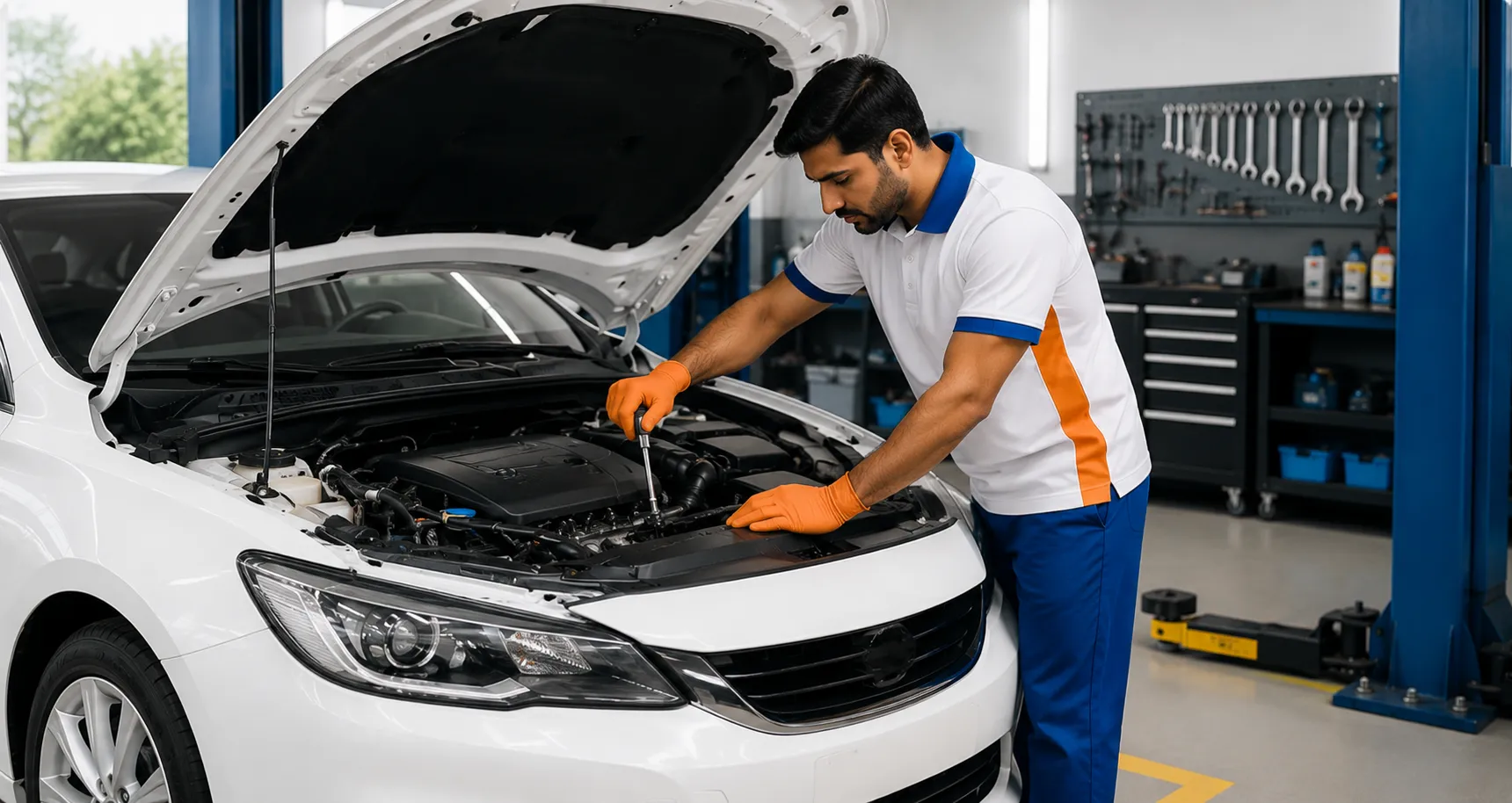 Basic Service at Car Tech Care Pune